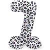 Folat 63937 Palloncino di alluminio Numero con Base Figura 7 Bright Panther Bianco Nero 72 cm - decorazione palloncino per compleanno, anniversario, non è necessario l'elio
