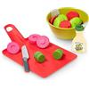 Casdon Joseph Joseph Insalata | Set giocattolo per la preparazione dell'insalata per bambini dai 2 anni in su | Con tappetino da taglio Chop2Pot e condimento per insalata a effetto sonoro!