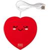 Legami - Scalda tazza, Warm it up, Tema Heart, Cavo USB, 10 x 10 cm, in vinile, ideale per tazze e bicchieri con fondo piatto