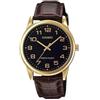 Casio Orologio Uomo Casio MTP-V001GL-1B - Quadrante Classico Nero con Cassa Oro e Bla