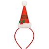Talking Tables Reusable Novelty Christmas Red Santa Hat with Headband| Fun Dress Up Hair Accessory For Xmas Party, Home or Office | Fabric Material| One Size Fits All | Quality Assured By Talking Tables