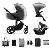 KINDERKRAFT Trio PRIME 2 SHADOW GREY CARROZZINA PASSEGGINO OVETTO I- Size Mink
