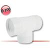 ASPEN Raccordo a T Tee con uscita tonda Ø 100 mm per canale condotto circolare - VMC