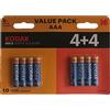 Kodak Batterie Pile Kodak AAA Confezione Value Pack da 8 Batterie Max Super Alkaline