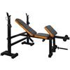 Getfit Panca Force 445 multiuso porta bilancieri arm curl leg extension