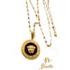 Collana Specchiata 45cm ORO GIALLO con Testa di Medusa ORO 18 KT 750% List 405€
