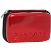 COMIX Astuccio Scuola maxi 1 Zip rigido rosso metal Portapenne completo