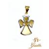 Oro 18kt Ciondolo ORO BICOLORE Angioletto in ORO 18kt 750% List. 265€