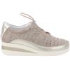 Valleverde Scarpe VV-36209 Sneakers Donna in Pelle Beige Chiusura Elasticizzata