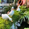3x Statue Da Giardino Figurine Di Animali In Resina In Miniatura Per La Fontana