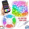 Striscia Led 10 Metri RGB Bluetooth Luci Smart Albero di Natale APP Telecomando