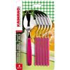 FISKARS BRANDS ITALIA srl Set 6 Cucchiai da Tavola in Acciaio Dinamik Fucsia Kaimano
