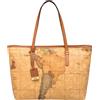 Alviero Martini - Prima Classe Alviero Martini Prima Classe - Borsa Shopping grande in tessuto Geo Classic
