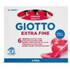 Giotto Confezione 6 Tubetti di Tempera 12ml Rosso Carminio