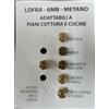 Lofra Serie ugelli piano cottura cucine gas Lofra 5 fuochi + forno- gas metano - 6mb