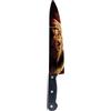 FIESTAS GUIRCA | Coltello Da Macellaio per Costume Adulto Bambino - 37 cm | Accessorio Scenografico | Lama con Volto Cucito | Effetto Sangue | PVC Leggero | 37 cm | Halloween, Karneval & Fasching