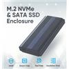Box Esterno SSD M.2 NVMe SATA USB 3.2 2230 2242 2260 2280