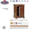 TECHNOMAX CASSAFORTE ESC/730 73X53 HxLxP CHIAVE A DOPPIA MAPPA IN LEGNO NOCE VINTAGE TE...