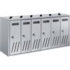 TECHNOMAX CASELLARIO ARGENTO 30X62X17,5 HxLxP CASSETTA POSTALE CONDOMINIALE 6 POSTI ALL...