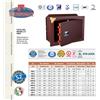 TECHNOMAX CASSAFORTE KM/2 21X27X20 HxLxP CHIAVE DOPPIA MAPPA TECHNOMAX KM