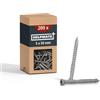 HELPMATE - Viti per terrazze 5x50mm acciaio inox A2+1 punta T25 - 200 pezzi | Viti per terrazze resistenti alla corrosione da esterno - Per terrazze, casette da giardino e costruzioni in legno