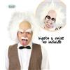 Fiestas Guirca Parrucca Einstein bianca sparata su calotta in gomma scienziato pazzo