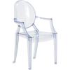 Kartell Lou Lou Ghost, Sedia per Bambini, Azzurro, 37 X 39 X 63 Cm