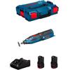 Bosch Powertools Utensile Multifunzione BOSCH GRO 12V-35 (2 x 3,0 Ah + GAL12V-40 + L-Boxx 102)