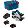 Bosch Powertools Sega Circolare BOSCH GKS 18V-57 G (2 x 5,0Ah + GAL1880CV + L-Boxx 238)