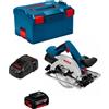 Bosch Powertools Sega Circolare BOSCH GKS 18V-57 G (1 x 5,0Ah + GAL1880CV + L-Boxx 238)