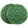 VEVOR Sfere di Bosso Artificiale Ø50,8 cm 2 Pezzi Sfera di Decorativa da Giardino, Palla di Bosso Artificiale Pianta Artificiale in PE, Legno, PP Accessori Luci LED Decorative Foglie di Ricambio