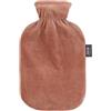 Fashy Borsa dell'acqua calda con rivestimento in pile, marrone, 2,0 l