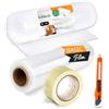 OFITURIA Nastro Adesivo, Film Trasparente, Rotolo di Pluriball e Taglierino per Imballaggio di Scatole e Mobili, Kit Completo di Imballaggio, Protezione Ideale per Spedizioni e Traslochi - Ofituria (Kit Total)