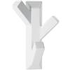 Spirella White 1018743 Ganci da Bagno Tree, ABS, 10,9 x 7,4 x 4 cm, Acrilonitrile butadiene stirene, 10,9 x 7,4 x 4 cm