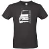 QDMshirt T-SHIRT unisex Fiat 500 CINQUECENTO profilo tuning club idea regalo unica