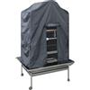 Petdumbo Copertura Nera Gabbia Pappagalli con Tetto Onda e Mis. Interna 81x59x124h cm