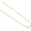 Collana catena uomo in oro giallo e bianco 18 kt 750 60 cm peso gr. 10,6