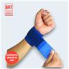 TUTORE POLSO POLSIERA BLU FASCIA ELASTICA ORTOPEDICA DISTORSIONE MANO TENDINITE