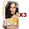Garnier 3 PZ GARNIER BELLE COLOR 80 NERO NATURALE COLORAZIONE IN CREMA PERMANENTE