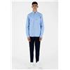 Aquascutum 🔵Aquascutum Camicia Active Oxford SH001 Men Azzurro New FW24/25