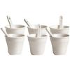 SELETTI Set 6 bicchierini Caffe' + Palette bco