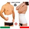 Teratex Fascia elastica termica Panciera lana cotone Pancera uomo donna lombare schiena