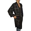 Cardigan manica Lunga ,lunghezza Ginocchio in fantasia quadro Lame',TWIN-SET. da