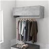 vidaXL Armadio Grigio Cemento 100x32,5x35 cm in Truciolato