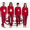 IRGE Pigiama IRGE Natale Famiglia Uomo Donna Bimbo Bimba Rosso Tartan Caldo Cotone