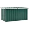 vidaXL Baule da Giardino Verde 129x67x65 cm
