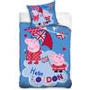 Peppa Pig Parure Copripiumino Hello London