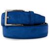 Emila Cintura scamosciata blu elettrico cinta camoscio in pelle uomo donna per jeans
