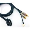 Technics SL 1200 1210 MK2 MK3 M3D MK3D MK5 MK6 Cavo rca phono con massa