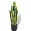 vidaXL Sansevieria Pianta Artificiale con Vaso 65 cm Verde